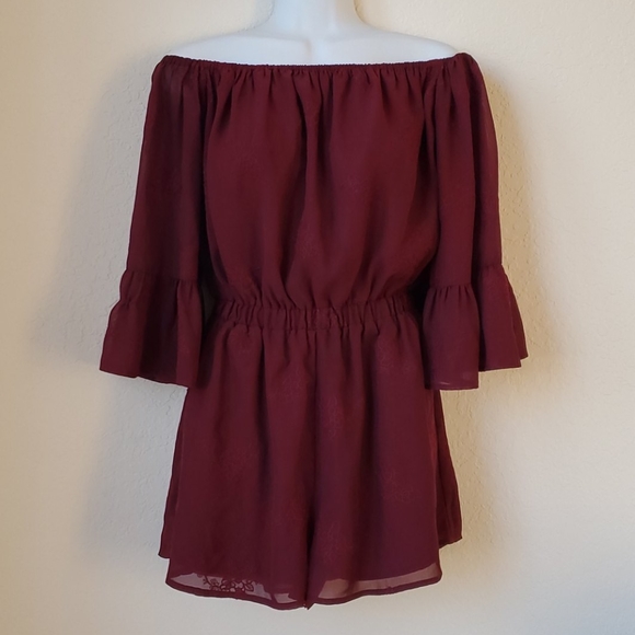 if by sea Pants - If By Sea Los Angeles California romper red size s